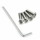 1 Set Car Anti Theft Anti-Tamper Security License Plate Screws Stainless Steel