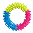 Pets 3 Color Embossment Spinose Ring TPR Rubber Toys Resistance to bite