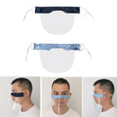 2 Pieces Lightweight Face Cover Clear PVC Cooling for Adults Anti-Spitting