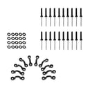 10 Pieces Nylon Bungee Deck Loops Tie Down Pad Eyes + 20 Pieces Tri-grip