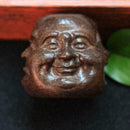 Wooden Hand Carved Buddha Head Art Statue DIY Home Wooden ornaments Decor V0L0