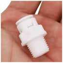 New 5Pcs Push Fit Tube 1/4inch Thread Tap Male Quick Connect RO Water Osmos P4V9