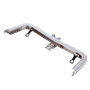 20cm Embossing Handbag Metal Purse Frame Handle Bag Accessories(Bronze)