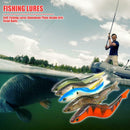 5pcs 130mm 12.7g Soft Fishing Lures Aluminum Plate Inside Artificial Baits
