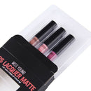 Missyoung 3Pc Shimmer Glitter Waterproof Long Lasting Matte Liquid Lipstick