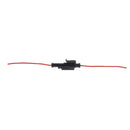 Plastic Car HID Electrical Wire Plug w/ 14AWG Cable Wire Harness 1pin-Red
