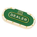 Metal Oval Poker Dealer Button Poker Chip Pressing Poker Card Guard Protection