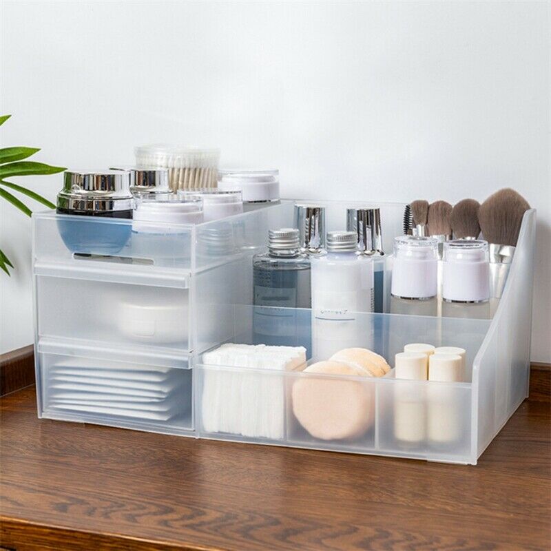 Makeup Organizer Two-Layers Jewelry Box Cosmetic Organizer Makeup Box LipstiH6V7
