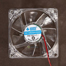 2pcs 80mm 80x25mm Clear Fans 4 LED Blue 4pin for Computer PC Case Cooling Cooler