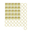 50Pcs Hair Coil Dreadlocks,Including 25 Hair Braid Rings Hair Coil Dreadloc