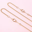 Non-slip Reading Glasses Chain Women Metal Ring Sunglasses Casual Punk Chain Kw
