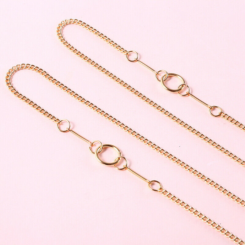 Non-slip Reading Glasses Chain Women Metal Ring Sunglasses Casual Punk Chain Kw