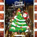DIY Christmas Tree Bell Wall Stickers Home Shop Window Glass Decals Holiday Y6F4