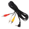 1.5m 3.5mm Jack Plug To 3 RCA Audio Video AV Out Cable for Camera DV TV VCR