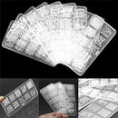 Nail Art Stamp Stencil Stamping Template Plate Mould Set Tool Stamper Decor LJ
