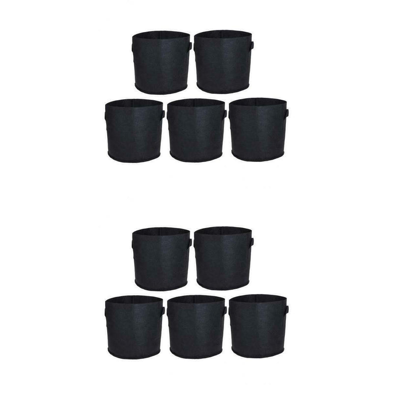 1&2 Gallon 10Pcs Nonwovens Thick Fabric Grow Bags