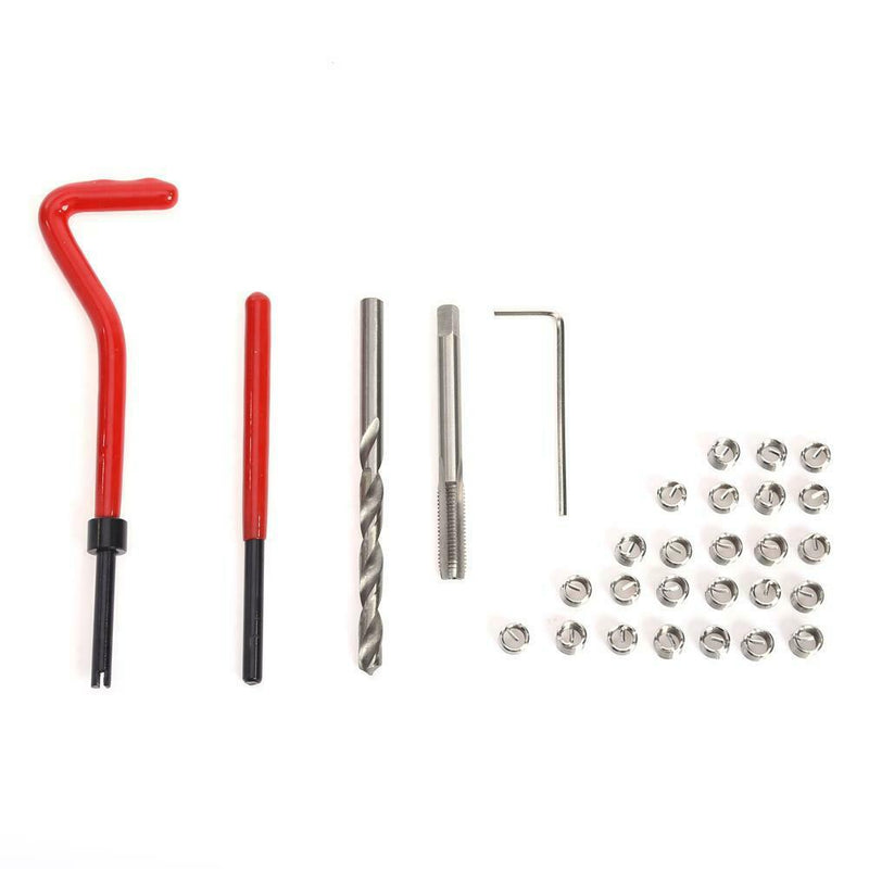 30 Piece M6 x 1.0 Thread Repair Insert Kit Compatible Car Pro Coil Tools