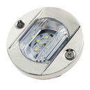 DC 12V Marine Boat Transom Round Stainless Steel Cold White LED Stern Light A