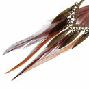 Fashion Exotic European Alloy Feather Long Drop Earrings for Women Girls