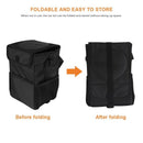 Car Trash Can with Cover Car Back Storage Box Folding Waterproof Trash Can