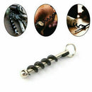 Mini Red Wine Bottle Cap Opener Corkscrew Beer Keychain Keyring Camping Too S6I4