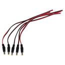 5 PCS DC Male Male Connector 2.1 mm Adapter Cord for CCTV Camera R1P8