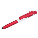 Multifunction Ballpoint Pen Folding LED Light Mobile Phone Stand Pen (Red A
