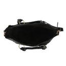 Women's Shoulder Bag in imitation leather Satchel Cross Body Tote Bag (Blac