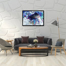 5D Full Round Drill Diamond Painting DIY Colorful Bird Rhinestone Picture