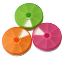7 Day Weekly Tablet Pill Organizer Medicine Box Case Holder Container Round Cy