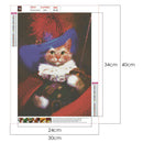 5D DIY Diamond Painting Cat Full Drill Rhinestone Cross Stitch Kits (T411)