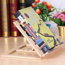 Book Stand Reading Bracket Wooden Frame Tablet Support Music Adjustable Angle
