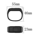 Silicone Wrist Strap Watch Band Replacement for Garmin Vivofit JR2 (Black) A