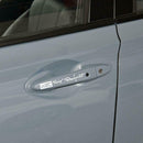 4pcs Car Stickers Racing Development WRC Door Handle Vinyl Decals (White)
