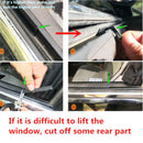 4M Car Door Window Trim Edge Moulding Rubber Noise Weatherstrip Seal Strip Black