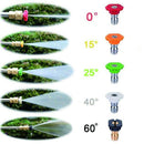 Pressure Washer Extension Spray Wand with 5 Spray Nozzle Tips 1 Pivoting Co