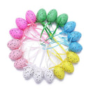 18pcs Dove Egg Easter Eggs Hand Painted Easter Decorative Toys Kids Pendant