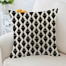 Pack of 4 Decorative Cushion Throw Pillow Covers Linen ,Modern Geometric Wa