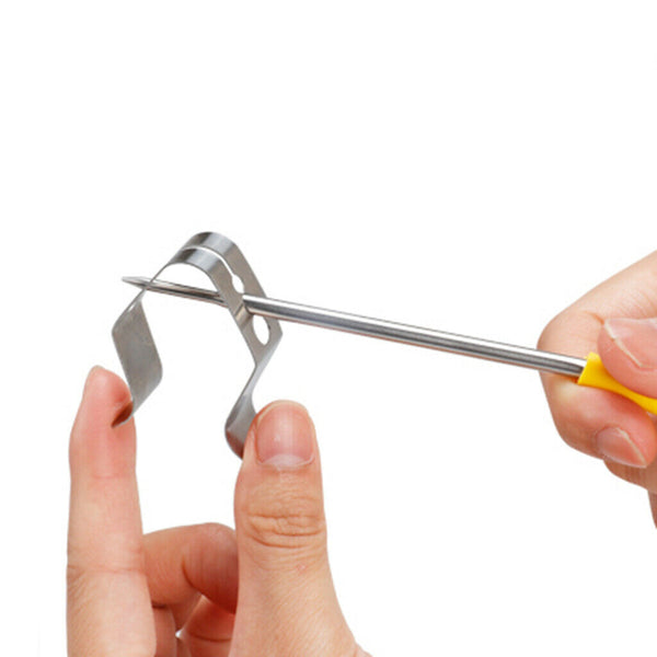 2x Universal Meat Thermometer Probe Clip - BBQ, Grill, and Oven Ambient Temp