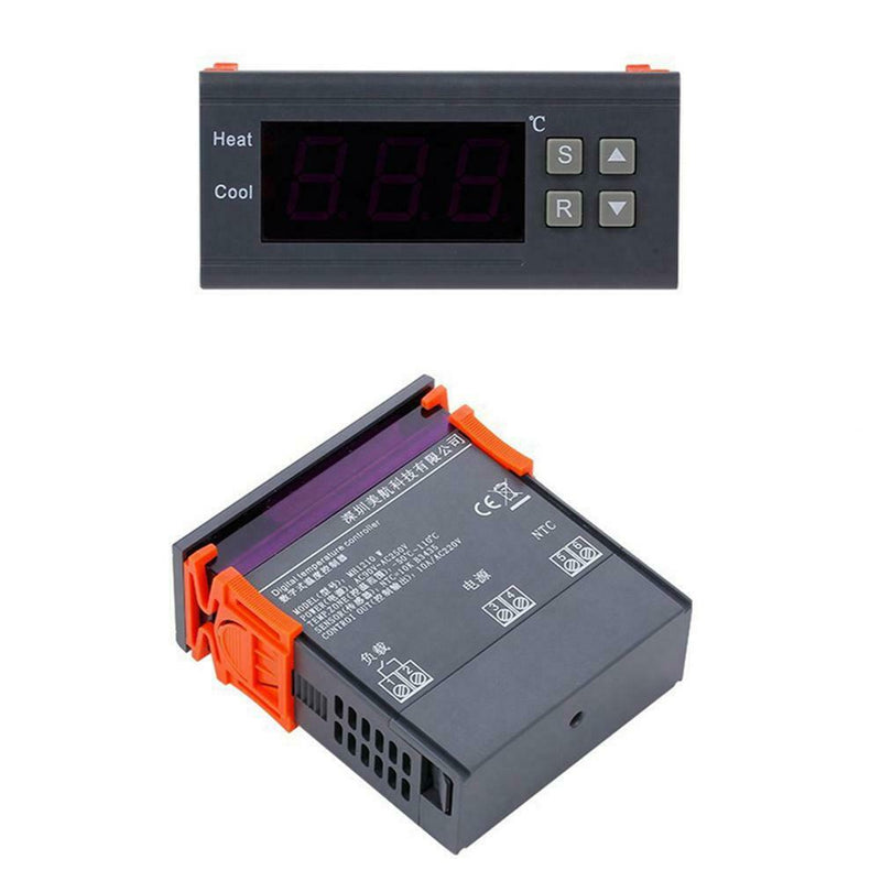 90V-250V Temperature Controller Digital Temp Thermostat Control Relay W/ Sensor