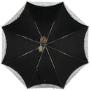 Compact Lace Wedding Parasol Folding Travel Sun Umbrella UV Block (gray)