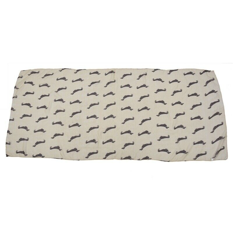 Sausage Dachshund Dog Animal Ladies Scarf Shawl Soft Feel 180 x 90cm Beige U4A3