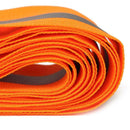 Reflective Tape - Night Safty Strip - Sew On Lime Orange Synth Fabric 3 Meters