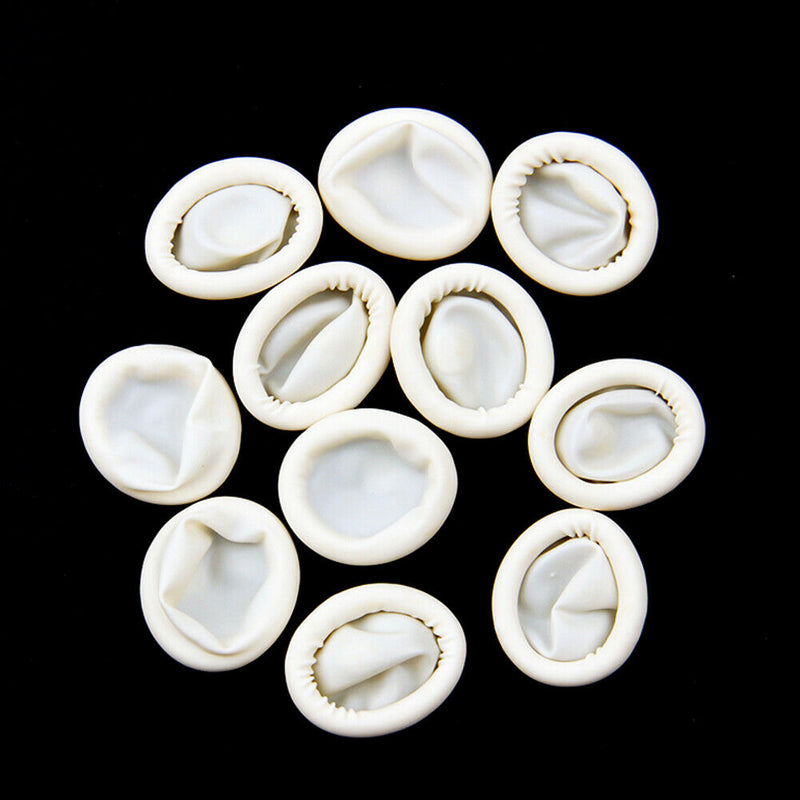 10pcs/set Disposable Finger Cots Nail Fingertips Protective Latex Gloves