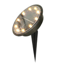 1pc LED Solar Ground Lights Waterproof Outdoor Garden Landscape Lamp (Warm) A
