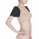 Self-heating Back Double Shoulder Brace Gym Sport Injury Protector Belt Pad