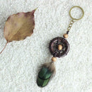 Metal Key Chain Ring Feather Tassels Dream Catcher Keyring Keychain Decor