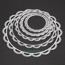 5pcs Circle Metal Cutting Dies Embossing Stencil DIY Scrapbook Paper Cards Decor