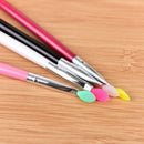 Makeup Silicone Head Brush Rhinestone Eye Shadow Eyebrow Lip Tool  ca MW%WSJCATO