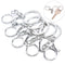 10X Big Lobster Clasp Hooks Keychain Split Ring Short Chain Key Ring DIY F Bj